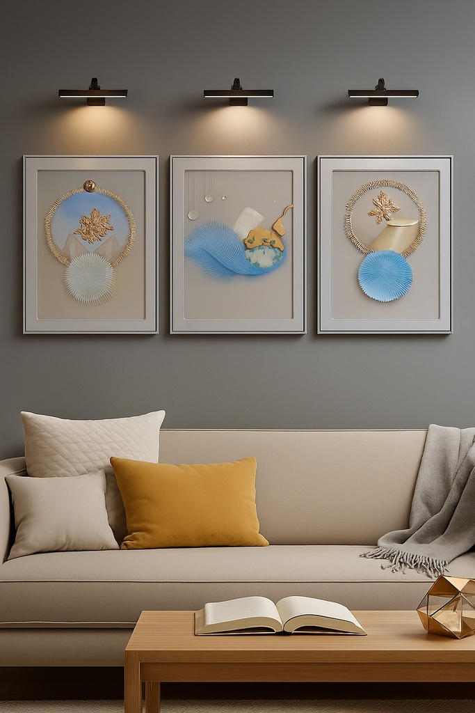 TABLEAU JEU DE 03 T-60X80X80X80X60X80CM