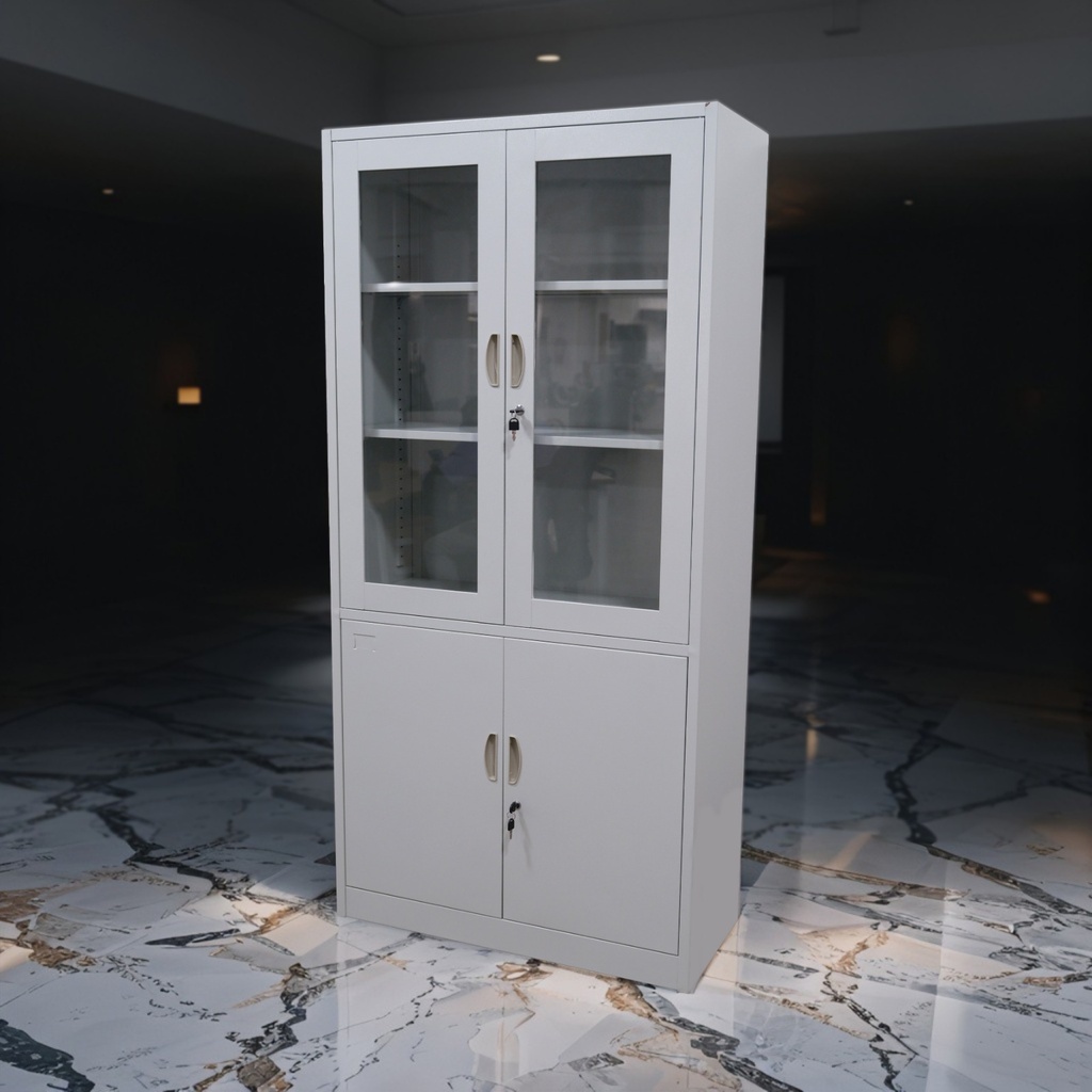 Armoire Metalique Vitree 4 Battants  AR-AS-020