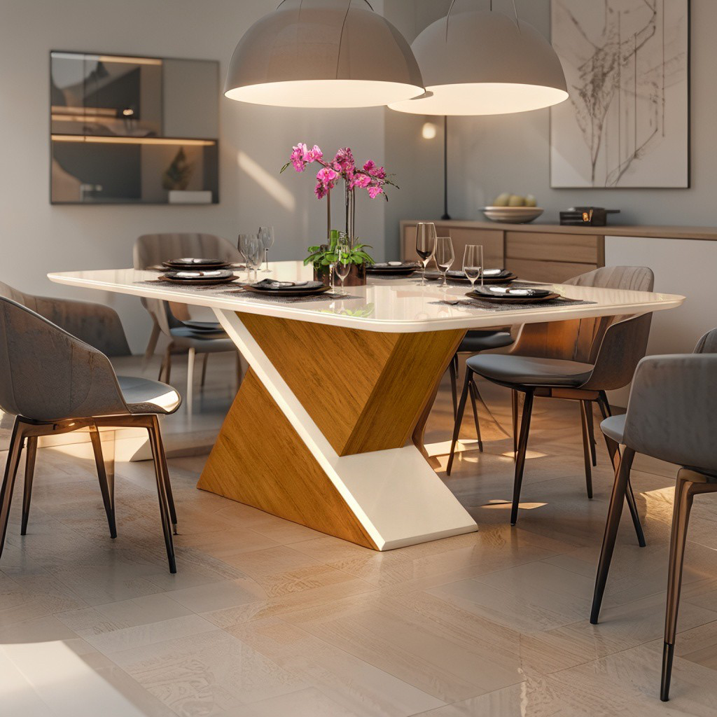 TABLE SALLE A MANGER ZAFIRA 200X100 CM TSM-20350