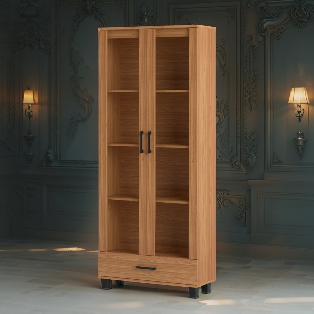 Vaissellier 2 Battants  Vitres V-C58/2B