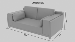 CANAPAES BINAM en toile 1+2+3places