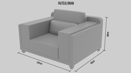 CANAPAES BINAM en toile 1+2+3places