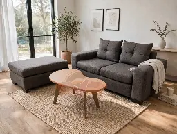 SALON D'ANGLE SOFIA (2 Places+Stool)