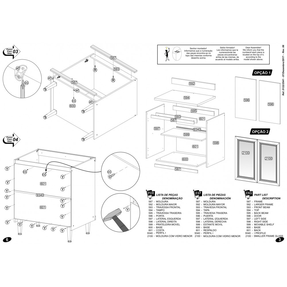 Meuble De Cuisine Armoire Paillasse 2 Battants MC-5122