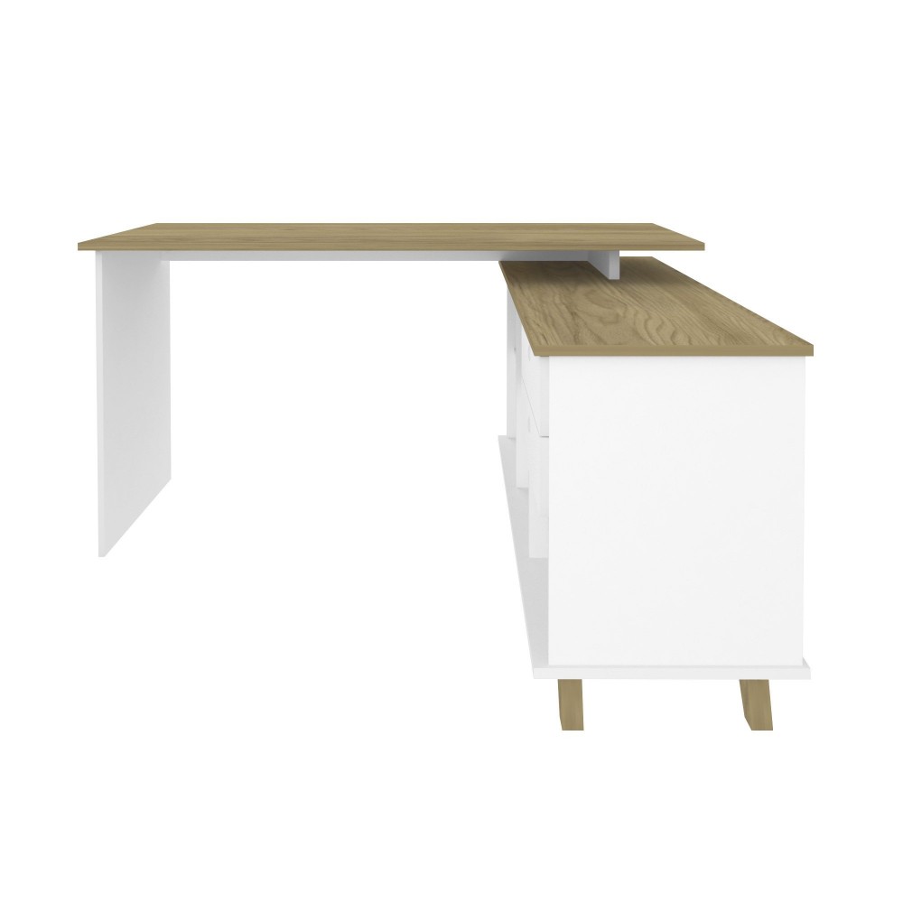 ARTANY Office Desk +Side Cupboard 145x128x75 Cm