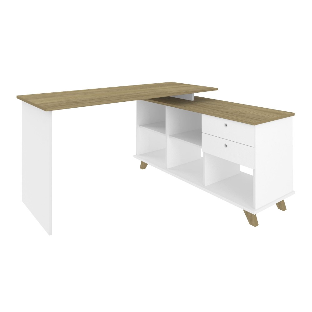 ARTANY Office Desk +Side Cupboard 145x128x75 Cm