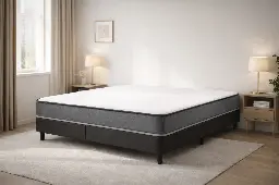 SOMMIER 200x200cm  en toile avec male de stockage SOM-2020VIP2MLS 