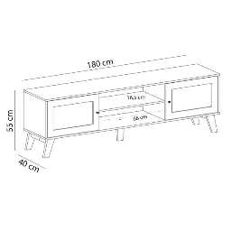 MEUBLE TELE MT-CHARLOTTE WHITE