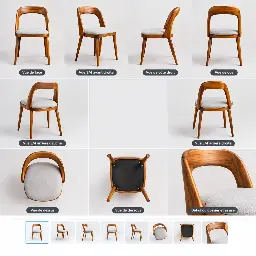 DAMAS HARDWOOD DINING CHAIR CSM-DAMAS/BD