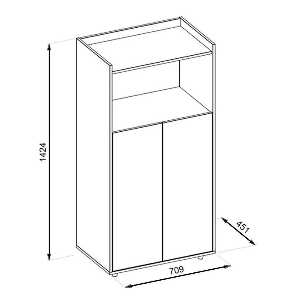 Armoire De Rangement NOGUEIRA AR-1397