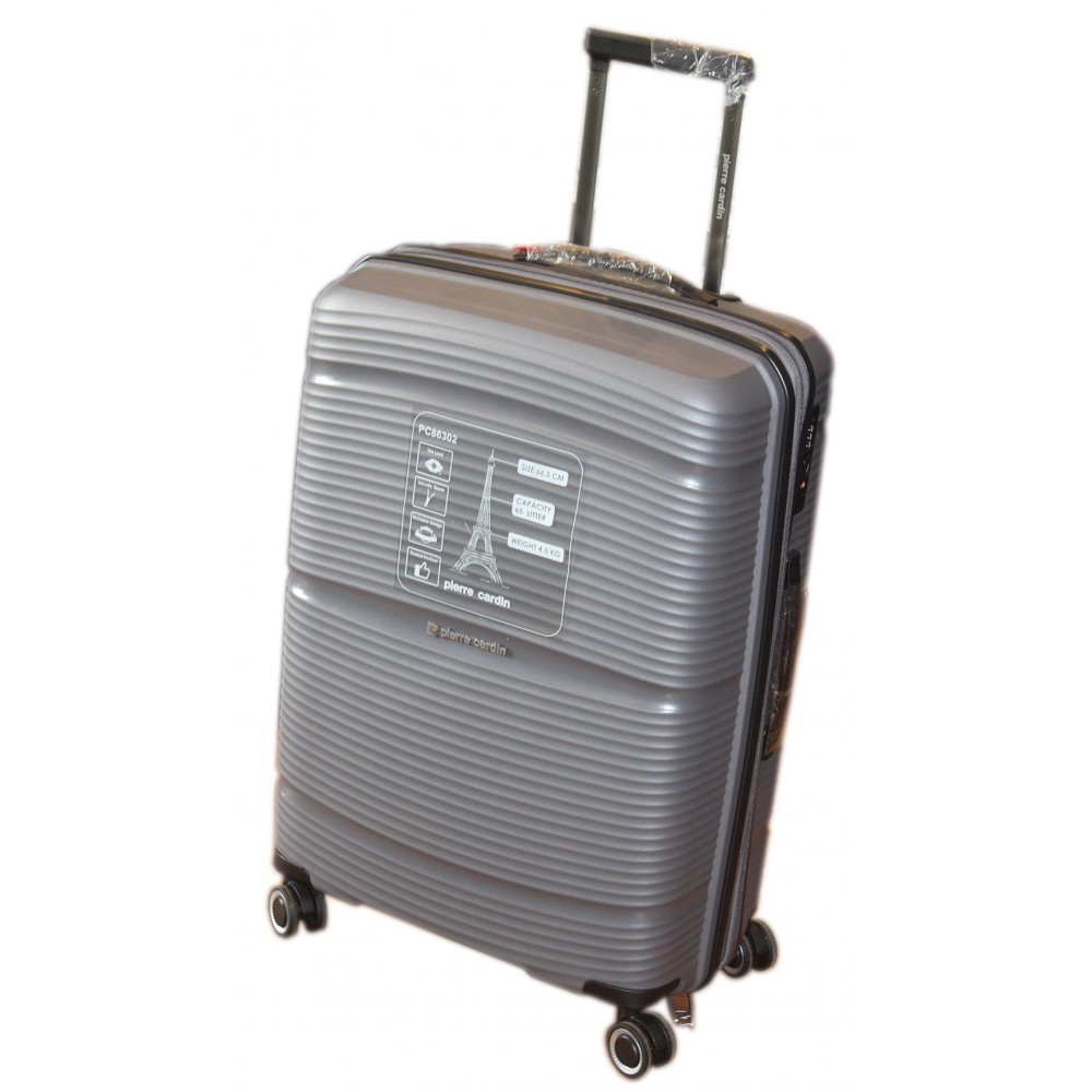 VALISE PIERRE CARDIN, COULEUR CHAMPAGNE VAL-PC86302CH/MOYEN MODEL