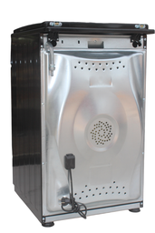 Cuisinière 50x60 3foyers à gaz zt un foyer électrique noir