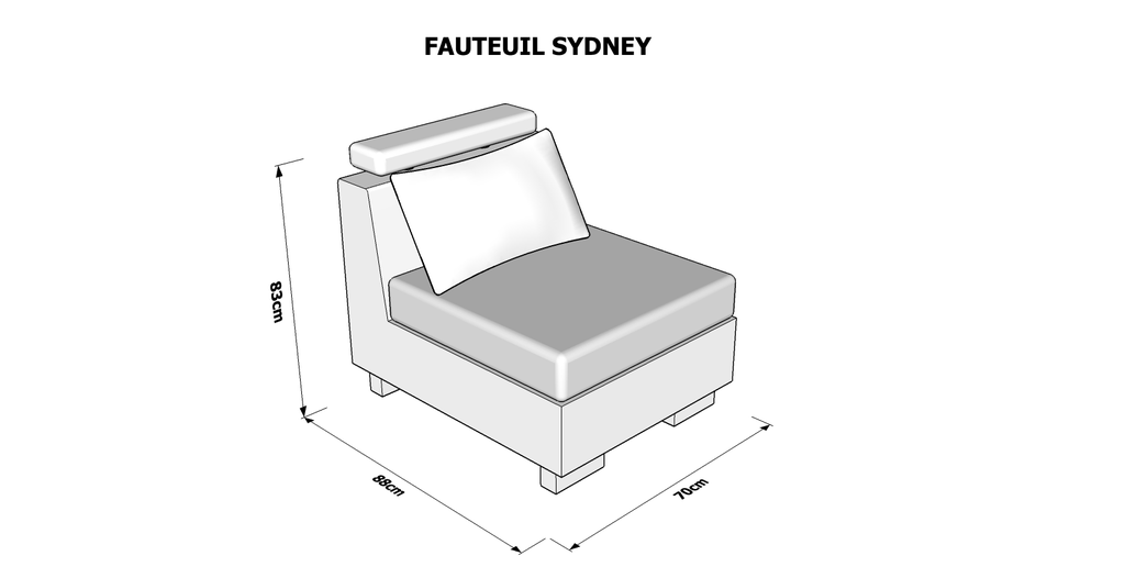 Canapé 5P + Fauteuil Sydney