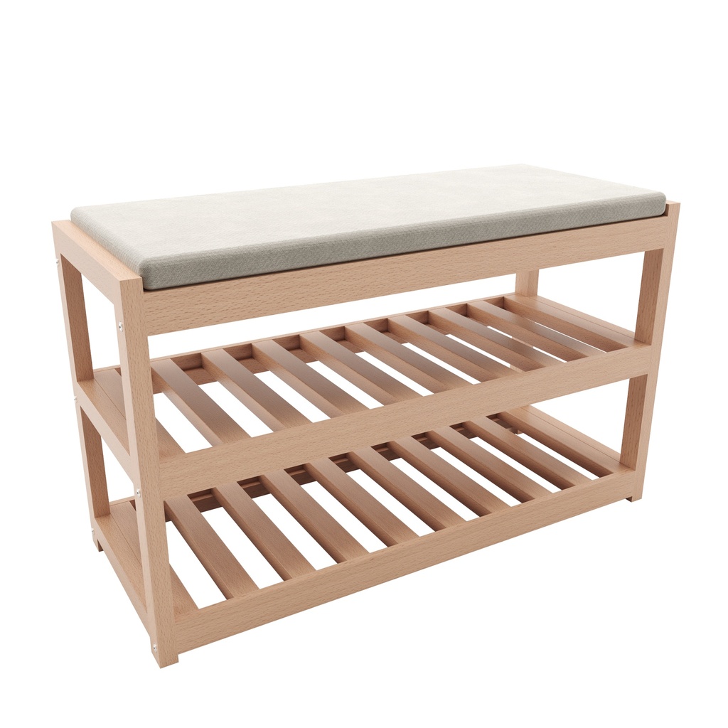 Etagère Chaussures en Bois Bie-7005 Tabouret