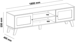 MEUBLE TELE CHARLOTTE WHITE