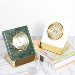 DECO DORE MARBRE VEFI HORLOGE SUR SOCLE DEC-N5