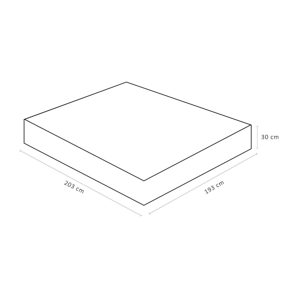 MATELAS ORTOBOM 193X203X30 D60