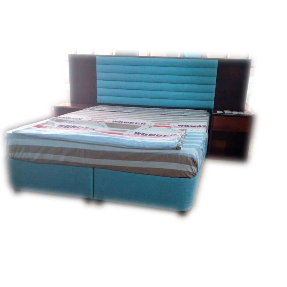 Bed Base Set + Head Board MATEO + Mattress TL-MATHEO.