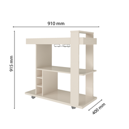 TABLE DE COIN AMAZONA BAR BLANCHE TC-AMAZONAS/BLANC