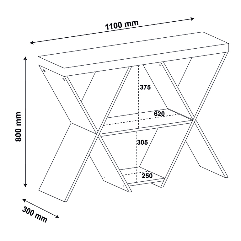 TABLE DE COIN ESTRELA BLANCHE TC-ESTRELA/WHITE