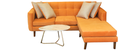 Salon D'angle Megalux Amelia (Orange)