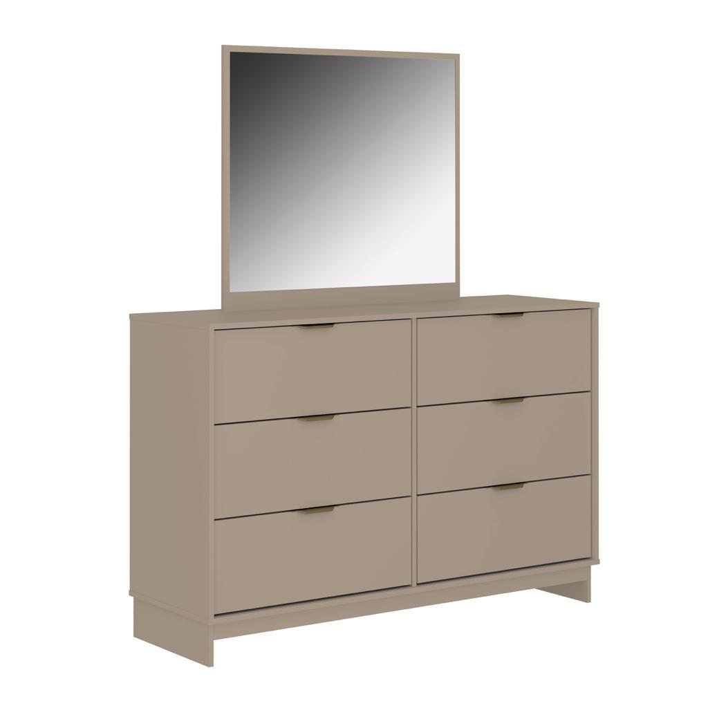 COMMODE 6 TIRROIRS HAZEL+MIRROIR C-1160HAZEL