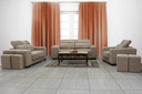 SALON SHAKIRA 1+2+3 EN TOILE S-SHAKIRA/6PT (Beige)