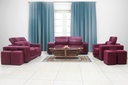 SALON SHAKIRA 1+2+3 EN TOILE S-SHAKIRA/6PT (BORDEAU)