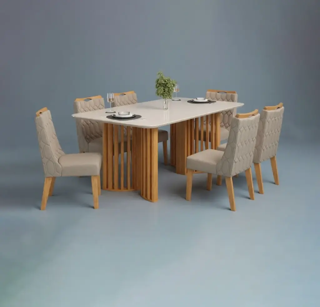 TABLE SALLE A MANGER LUMA VITREE
