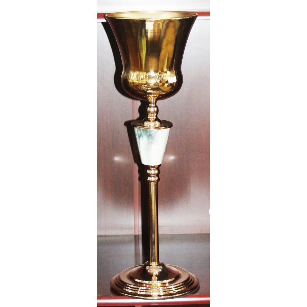 Vase De Décoration 70 Cm Coloris Doré V-D6601S