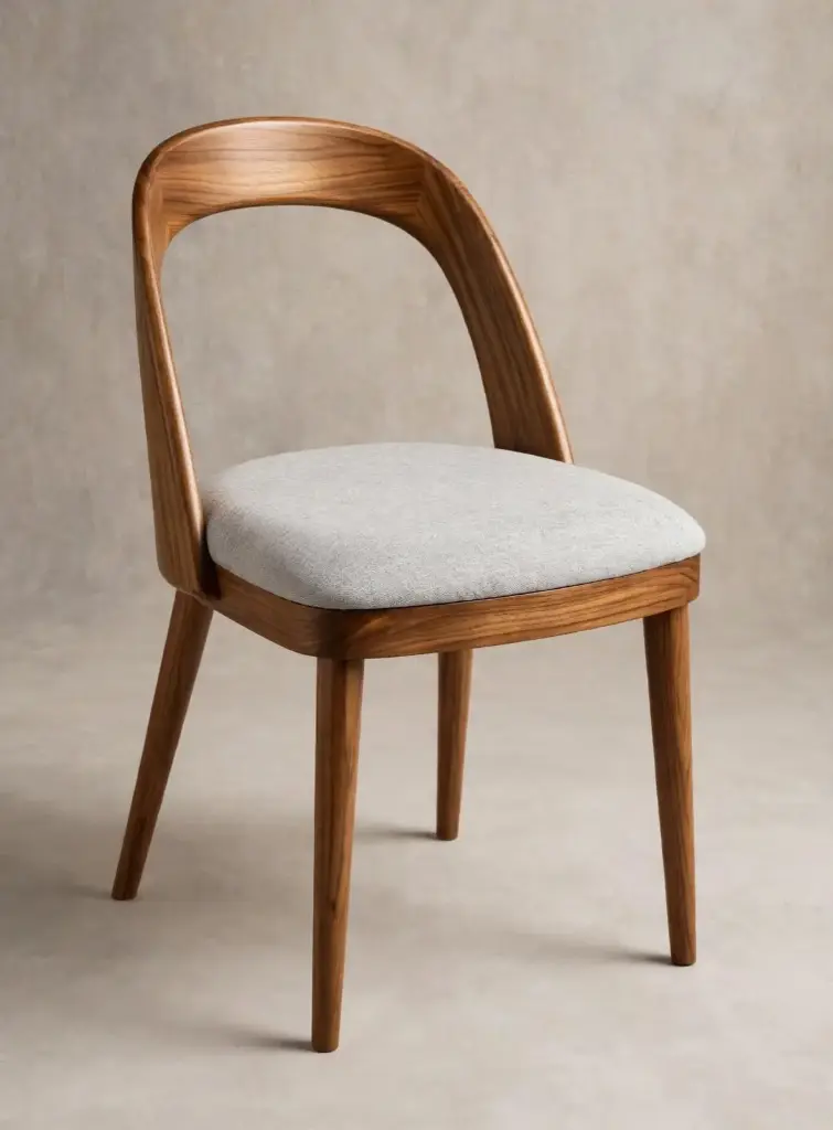 CHAISE SALLE A MANGER DAMAS BOIS DUR CSM-DAMAS/BD