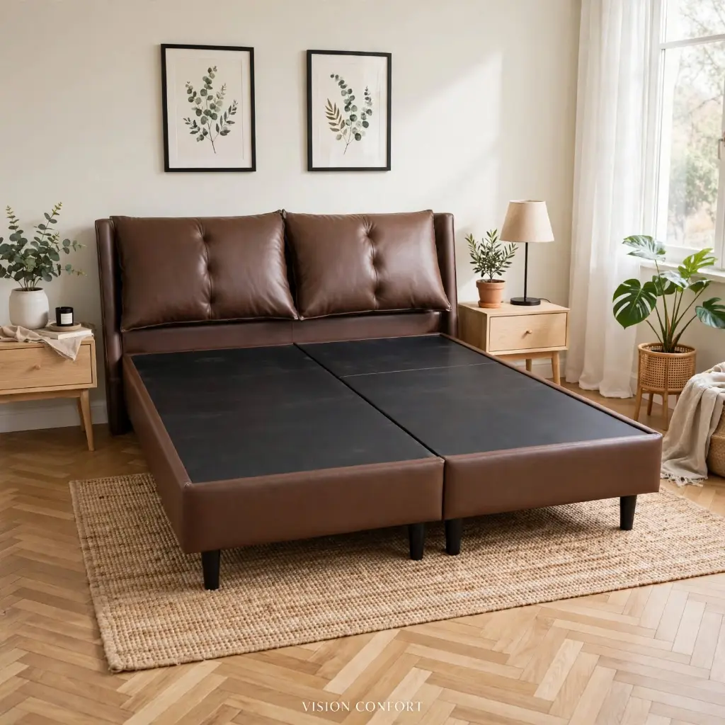 LIT REMBOURE 180X200CM en cuir   L-2505-180M 