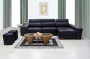 SALON D'ANGLE SHAKIRA 7 Places (Marron foncé)