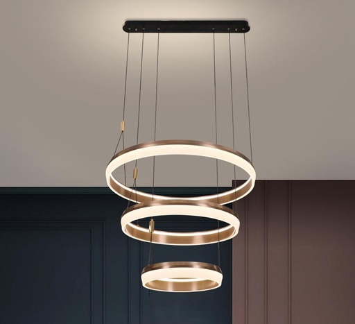 [LAMP-17372/40+60+80] Chandelier Led Circulaire 40+60+80MM