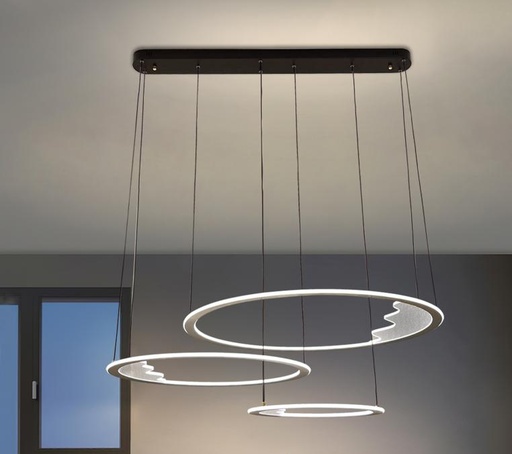 [LAMP-17375/40+60+80] Chandelier Led Circulaire 40+60+80MM