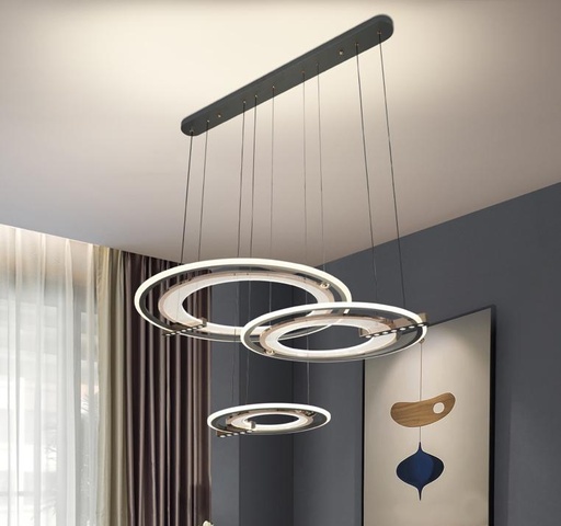 [LAMP-17379/40+60] Chandelier Led Circulaire 40+60+80MM
