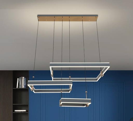 [LAMP-17381/40+60+80] Chandelier Led Carré 40+60+80MM