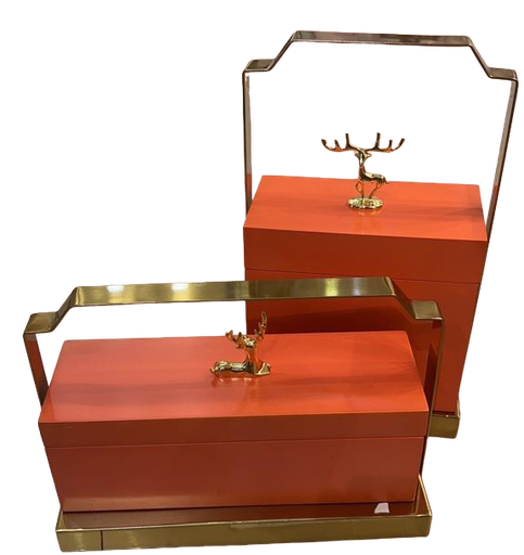 [DEC-QS16] DECO DOREE CAISSE FORTUNE EN PAIRE