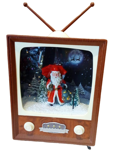 [DN-TV2340] DECO NOEL CAISSE ANIMEE 23X30X10.7CM DN-TV2340