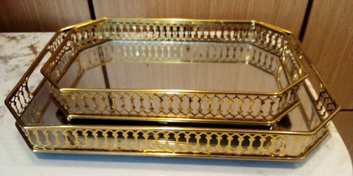 [DEC-N7+N8] DECO DORE 2 PLATEAUX  SERVICE DEC-N7+N8