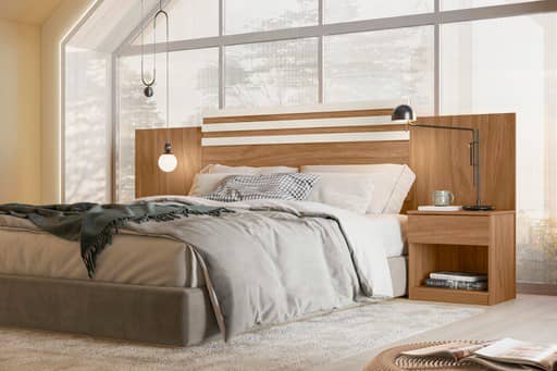 TETE DE LIT DHARA + 2COFFRES TL-998034.4