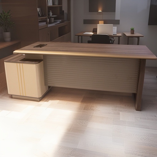 [TB-B923-2018] TABLE DE BUREAU 2.0M+RETOUR TB-B923-2018