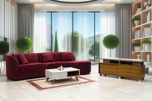 [S-TINA/5PLACES] CANAPES D'ANGLE  ARRONDI TINA S-TINA5/places