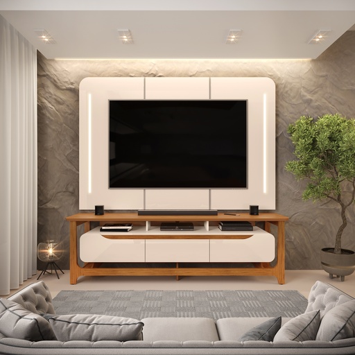[MT-33522] MEUBLE TELE BANCADA SALVATORE+LED MT-33522