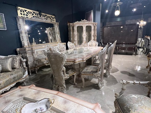 [SM+BF+MIR/GLORYA/8C] SALLE A MANGER GLORYA 8 COUVERTS +BUFFET+MIRROIR
