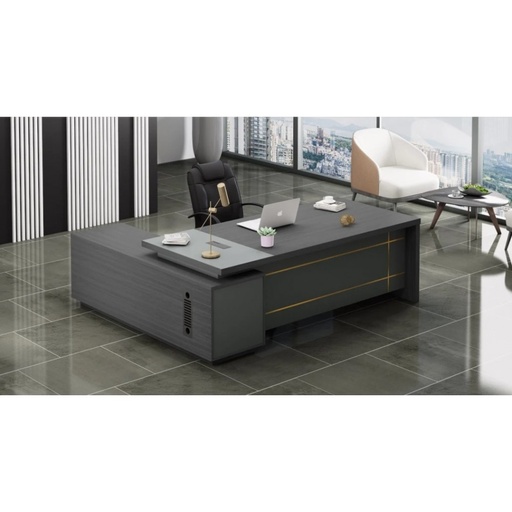 [TB-YF221-160] Office Table 160 Cm + Retour TB-YF221-160