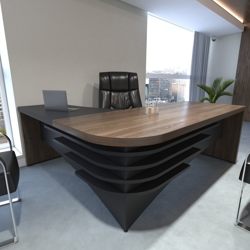 Bureau + caisson latéral droit TB-CHARUTO/D
