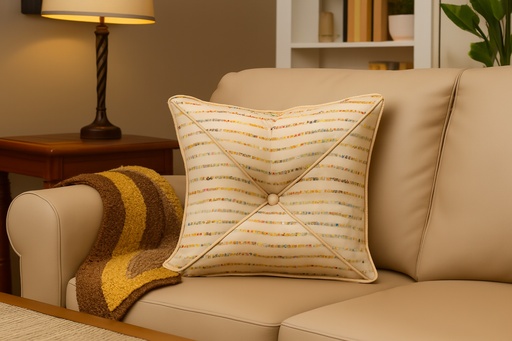 [COUS-5050BCM] COUSSIN avec bouton central  COUS-5050BCM