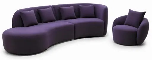 [S-TICAL/6P] CANAPE D'ANGLE TINA + FAUTEUIL CALIFOR S-TICAL/6P