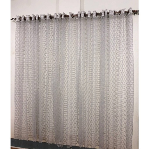 Mégalux Grey Ring Curtain 140x250cm